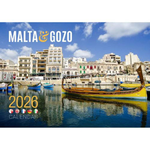 Picture of MALTA & GOZO A5 2026 CALENDAR ST JULIANS BAY